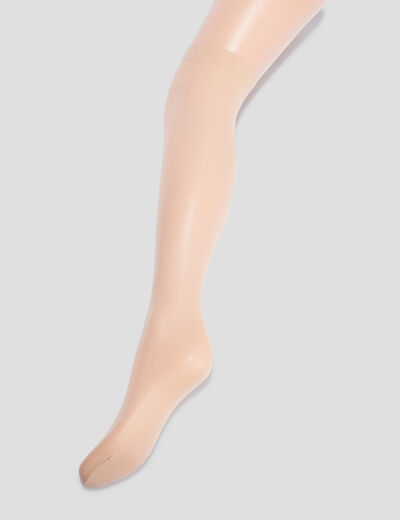 Lot 4 paires mi-bas DIM beige femme