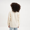 Veste surchemise oversize en jean coton creme femme