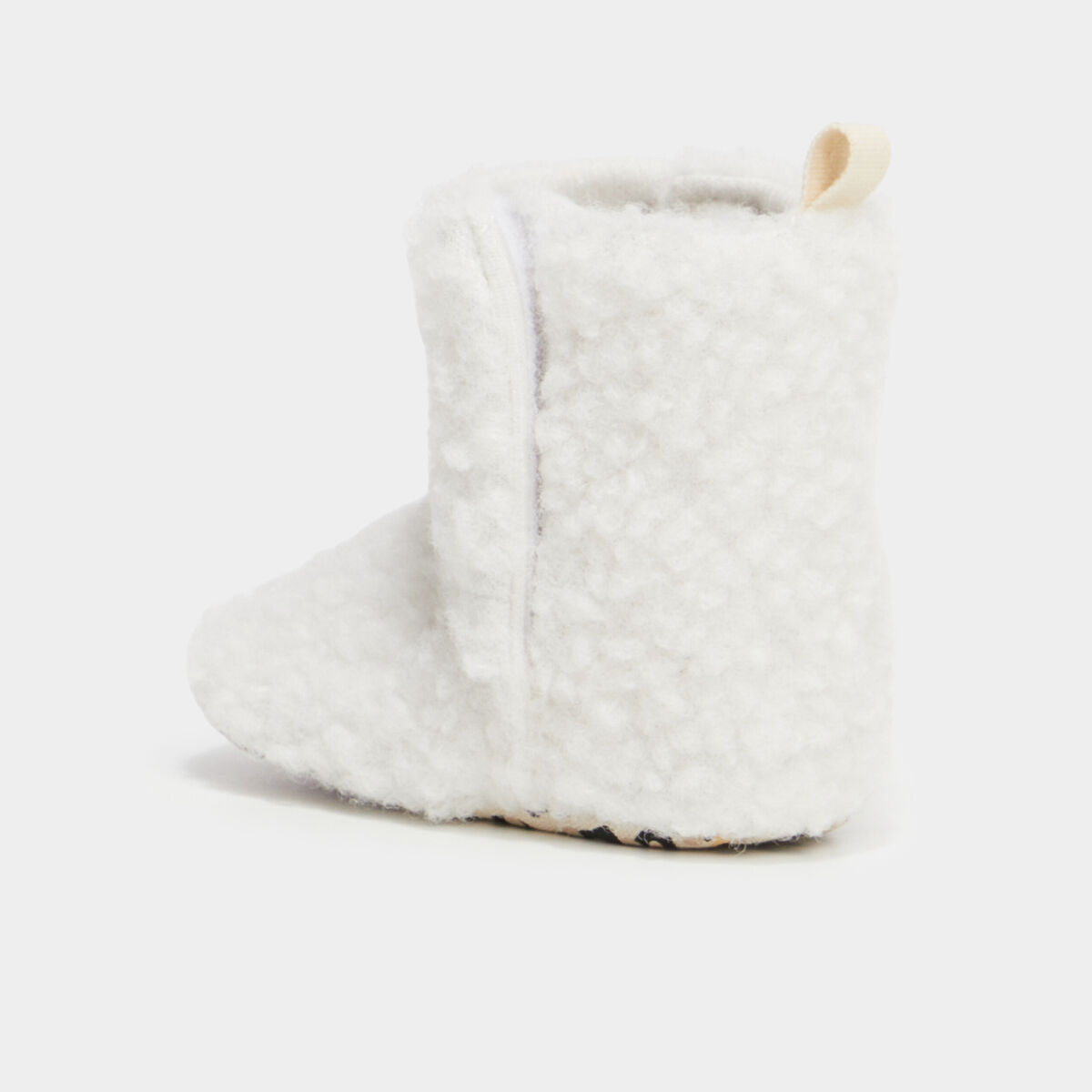 Bottons fausse laine mouton Minnie blanc b&eacute;b&eacute; fille