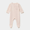 Dors-bien coton manches longues taupe b&eacute;b&eacute;