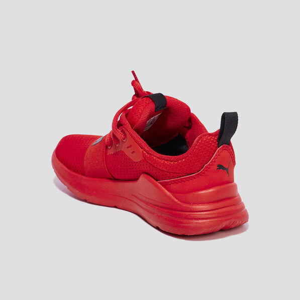 baskets running a lacets puma wired run rouge garcon Baskets running à lacets Puma Wired Run rouge garçon