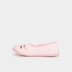 Chaussons ballerines polaires rose fille
