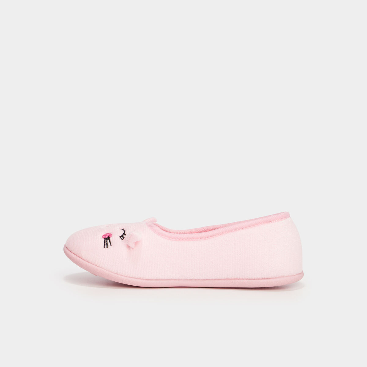 Chaussons ballerines polaires rose fille
