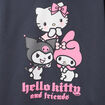 Sweat hoodie à capuche Hello Kitty gris fille