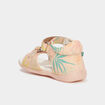Sandales en cuir Kickers Binsia rose poudrée bébé fille
