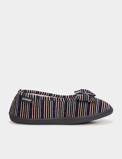 Chaussons ballerines Isotoner multicolore femme