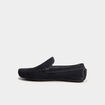 Mocassins en cuir bleu marine homme
