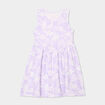 Robe patineuse sans manches coton parme fille