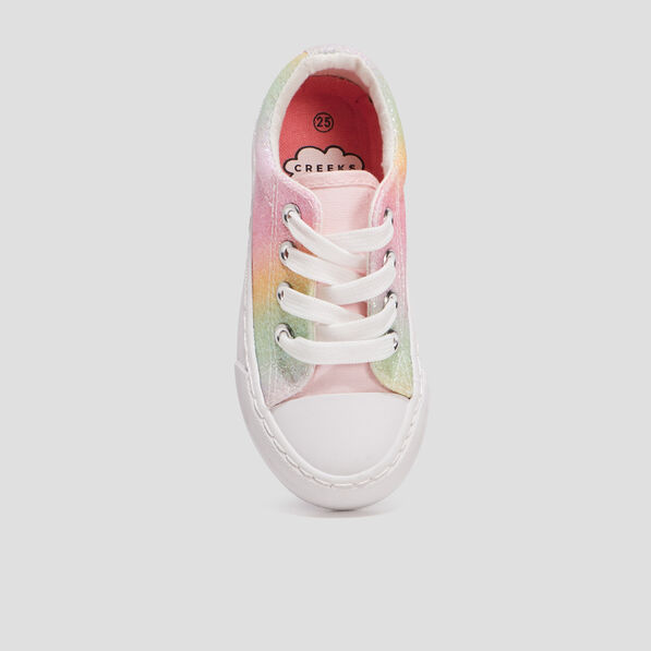 Tennis à lacets Creeks multicolore fille