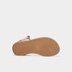 Sandales métallisées perforations rose fille