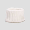 Snood tricoté doublure laine ivoire bébé fille
