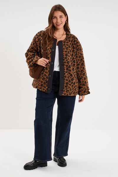 Veste r&eacute;versible matelass&eacute;e d&eacute;perlante noir femme grande taille