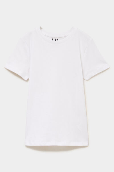 T-shirt manches courtes blanc gar&ccedil;on
