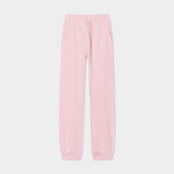 pantalon de jogging droit rose clair fille Pantalon de jogging droit rose clair fille