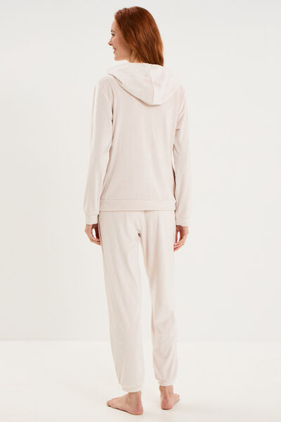Ensemble pyjama sweat pantalon velours sable femme