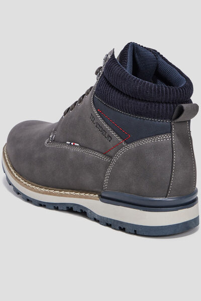 Bottines à lacets Trappeur gris homme