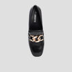 Loafers à talons détails chaînes Liberto noir femme