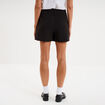 Jupe-short courte droite noir femme