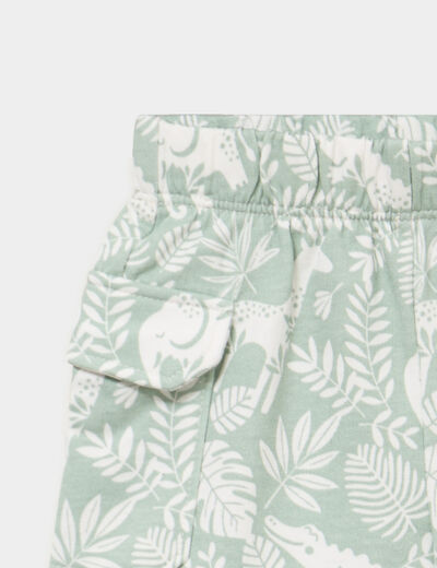 Short poches avec rabat vert pastel b&eacute;b&eacute; gar&ccedil;on