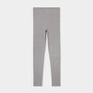 Legging taille haute coton gris femme