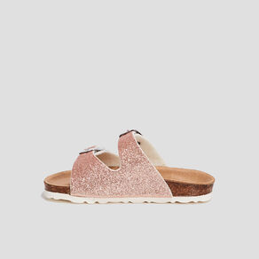 mules a paillettes rose champagne fille Mules à paillettes rose champagne fille