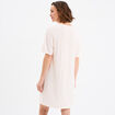 Chemise de nuit manches courtes vieux rose femme