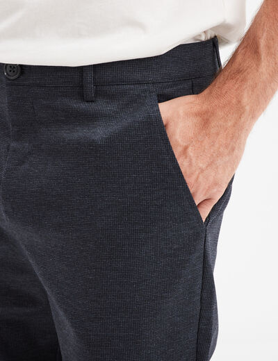 Pantalon chino slim bleu foncé homme