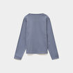 T-shirt manches longues coton Stitch gris clair fille