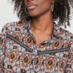 Chemise ajust&eacute;e manches longues ecru femme