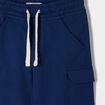 Short droit bleu marine garçon