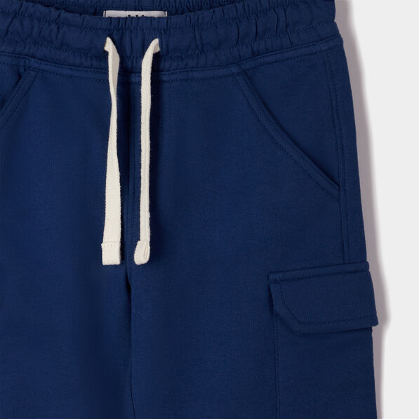 Short droit bleu marine garçon