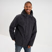 Parka chaude 3-en-1 imperm&eacute;able gris fonc&eacute; homme