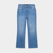 Jeans flare 7/8ème stretch denim double stone femme