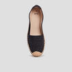 Espadrilles à sequins noir femme
