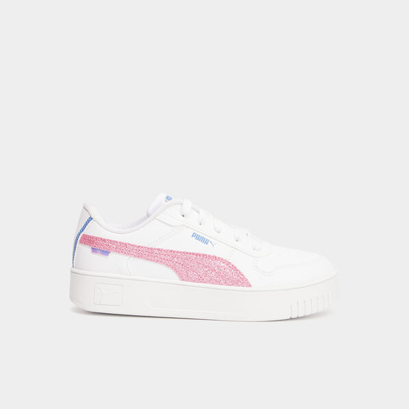 Tennis basses à lacets Puma Carina Deep rose fushia fille