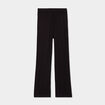 Pantalon de pyjama droit fluide noir femme
