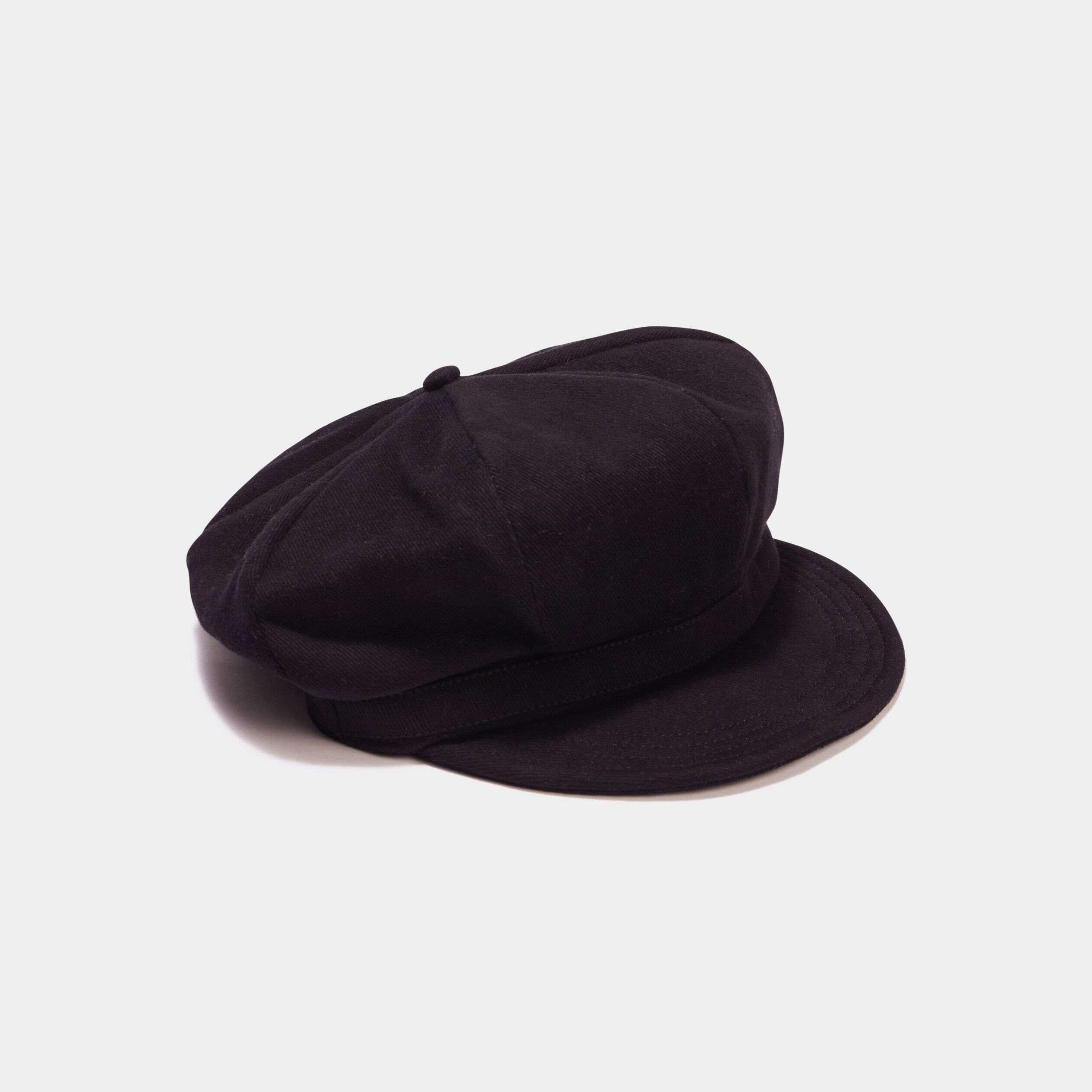 Casquette gavroche côtelée noir femme LH