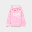 Sweat hoodie 1 poche &agrave; capuche rose fille