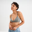 Soutien-gorge triangle sans armatures vert kaki femme