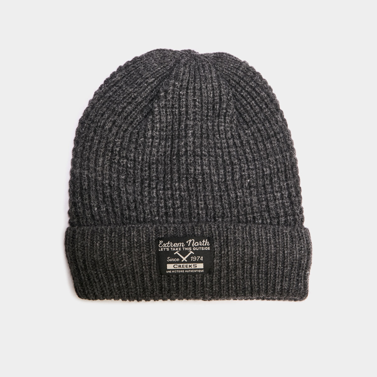 Bonnet Creeks gris foncé homme