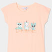 Chemise de nuit courte orange fluo fille