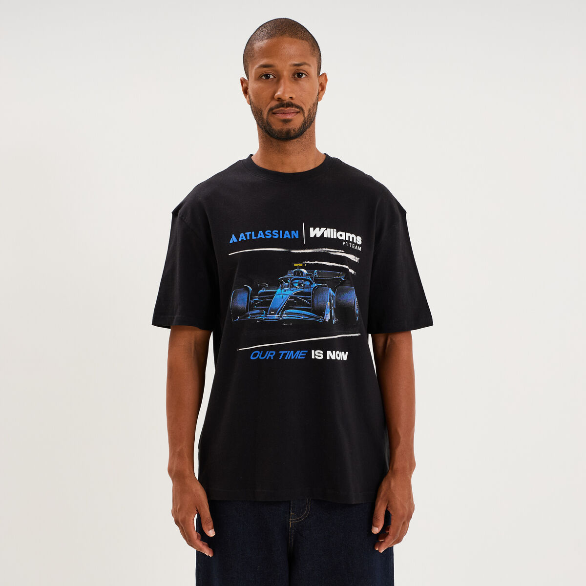 T-shirt &agrave; manches courtes Williams F1 noir homme