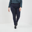Jegging taille élastiquée grande taille bleu marine femme grande taille