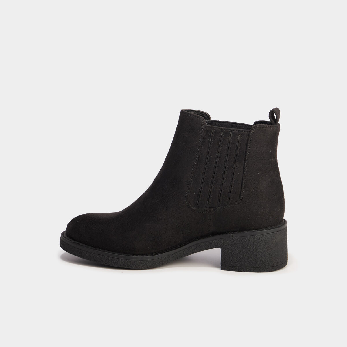 Boots chelsea talons 4 cm noir femme