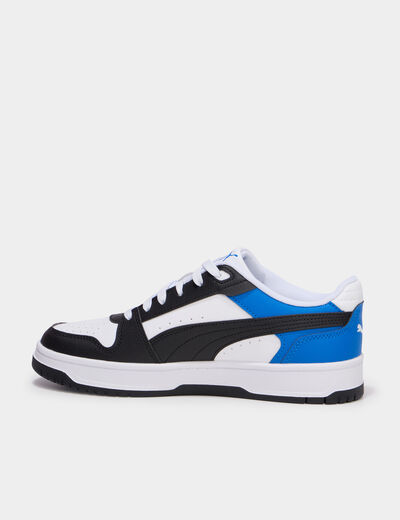 Baskets &agrave; lacets Puma Rebound bleu electrique gar&ccedil;on