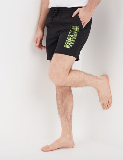 Short de bain jaune homme