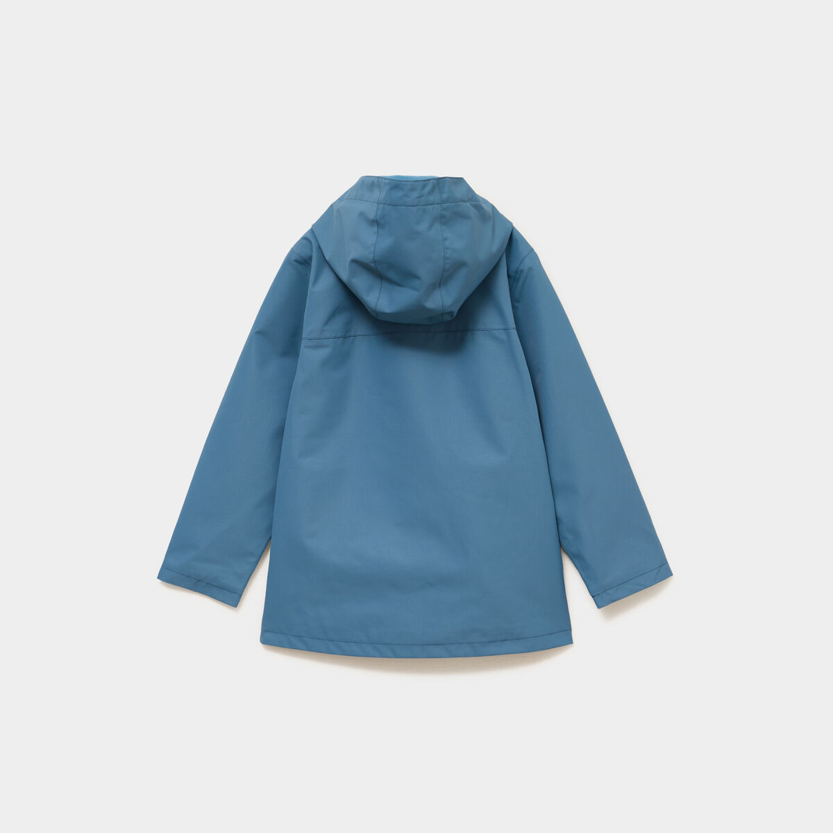 Coupe-vent imperm&eacute;able &agrave; capuche bleu canard gar&ccedil;on
