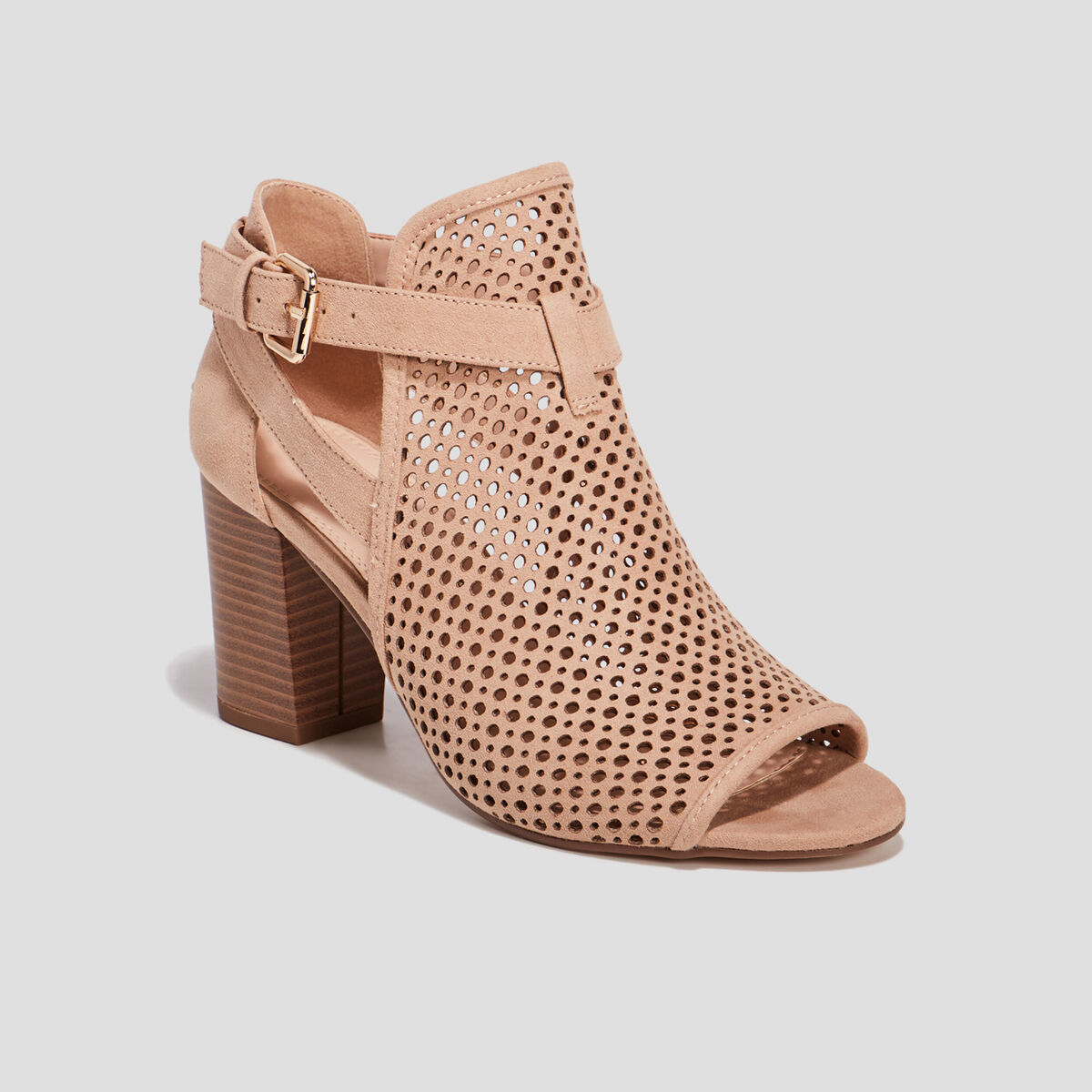 Sandales &agrave; talons sable femme