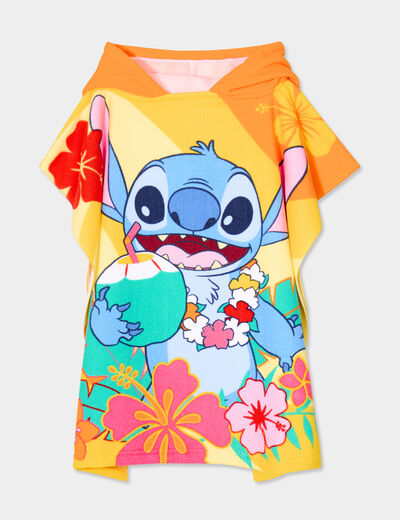 Cape de bain Stitch multicolore fille