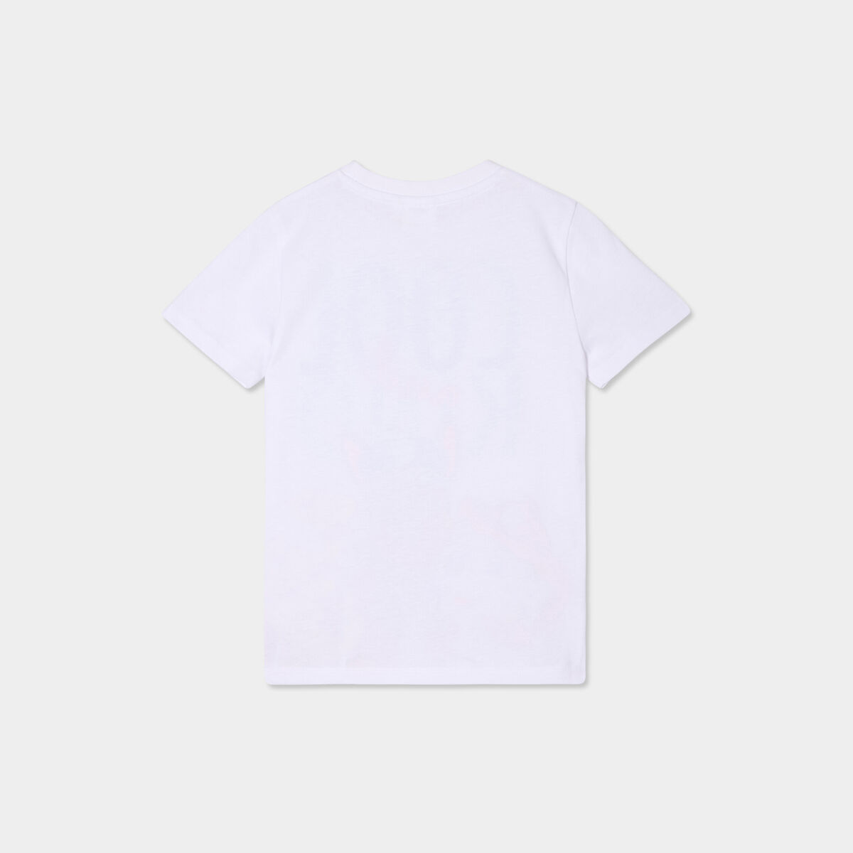 T-shirt manches courtes coton Stitch blanc fille
